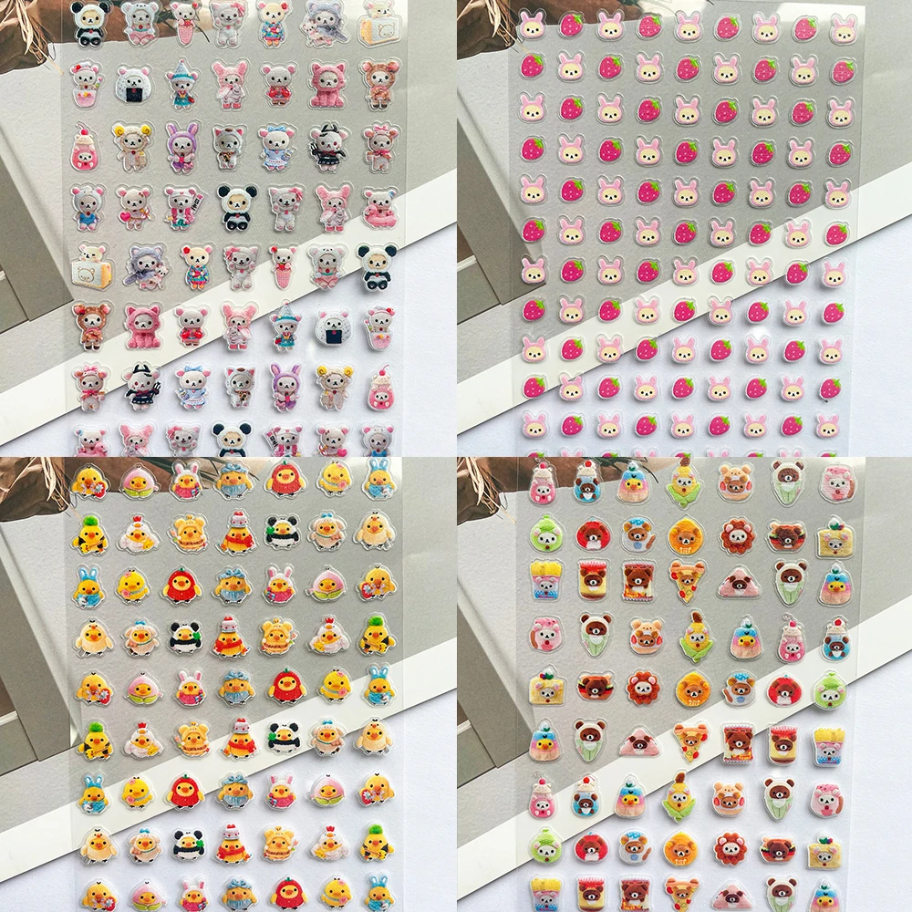 Nail Art - PVC Super Mini Rilakkuma Poster-Aufkleber, Nagelkunst-Sticker,