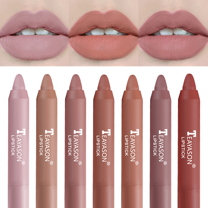 Matte Velvet Lip Tint Long Lasting - Nude Samt-Matt-Lippenstift-Stift, wasserfest, farbintensiv, nicht klebend,