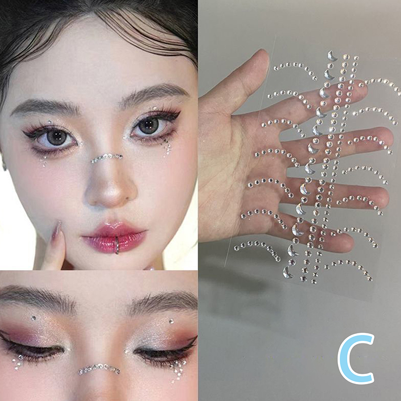 Nail Art - Neue selbstklebende Diamant-Aufkleber für Gesicht, Augen