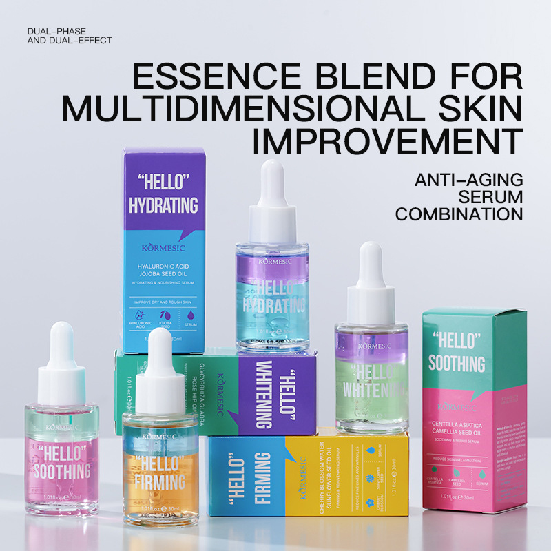 Hyaluronic Acid Facial Serum - 1/4 Stück Hyaluronsäure Faltenverbesserndes Gesichtsöl Straffendes