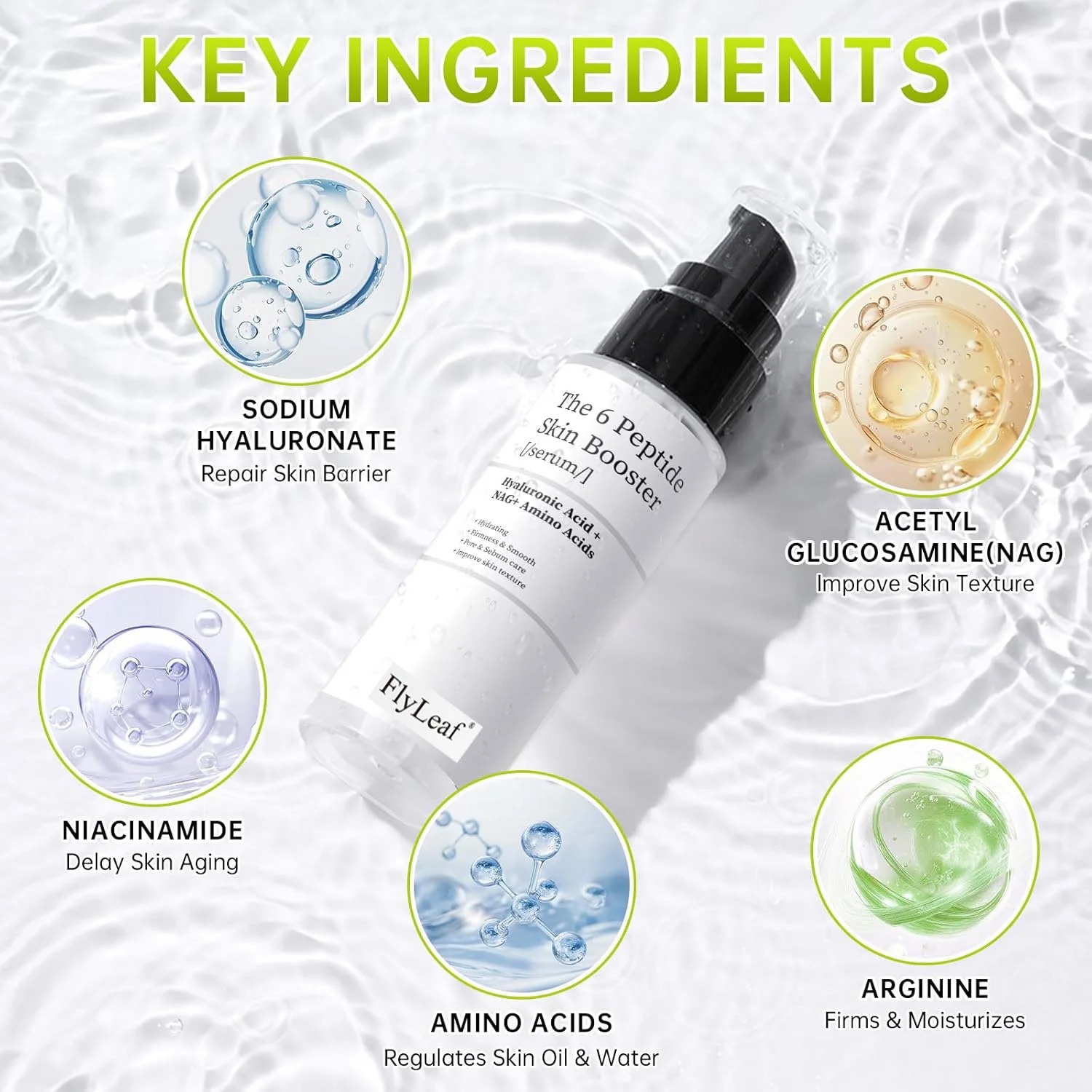 150ml Peptid-Hautbooster-Toner – Hyaluronic Acid Facial Serum Bewertung und Preis
