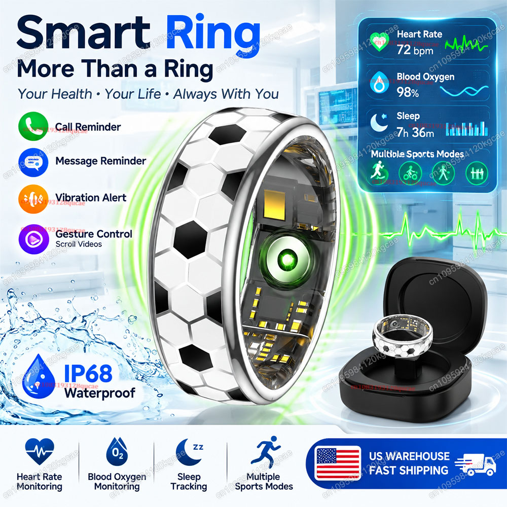 Fußball-Smart-Ring mit Ladebox – Health Monitors Bewertung und Preis
