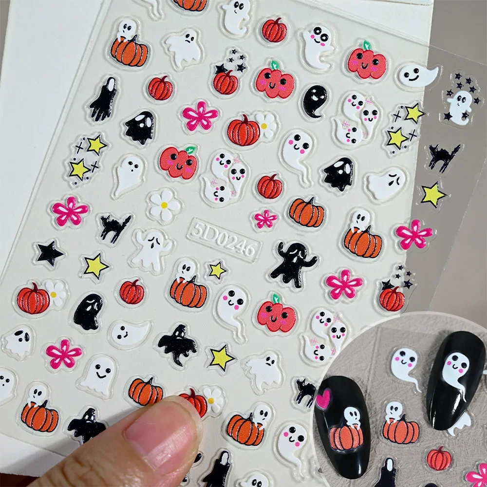 1 Blatt 5D Halloween-Nagelstic – Nail Art Bewertung und Preis