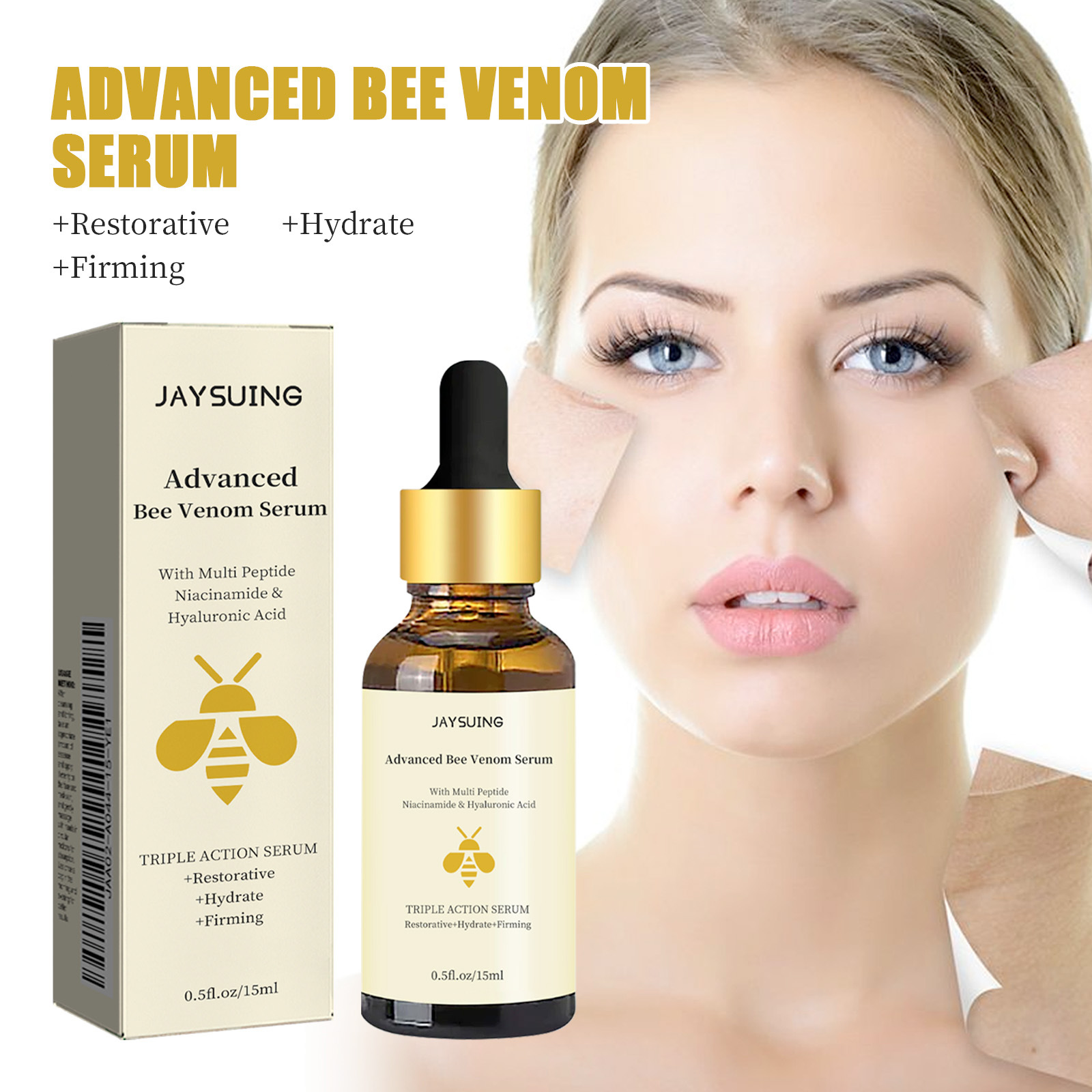1/2/3 stücke Bee Venom Gesicht – Hyaluronic Acid Facial Serum Bewertung und Preis