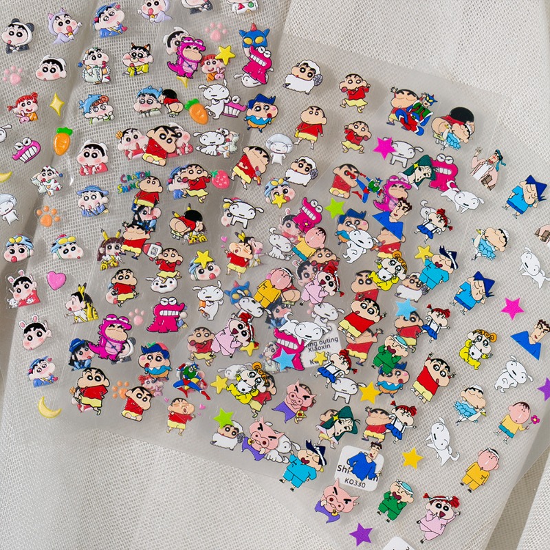 5 Stück Crayon ShinChans 3D-ge – Nail Art Bewertung und Preis